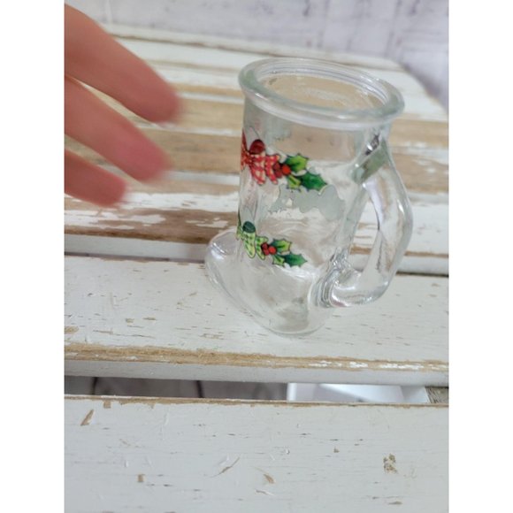 Canada glass Santa boot MINI ornament Decor - Picture 4 of 6